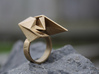 Spaceship Ring v2 Size 7 3d printed 