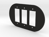 plodes® 3 Gang Decora Outlet Wall Plate 3d printed 