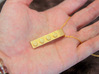 Brick Pendant (Stainless steel version) 3d printed This material is Polished Gold Steel (Chain not included.)