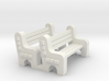 Street Bench - Qty (2) HO 87:1 Scale 3d printed 