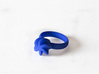 Flora Ring 3d printed Flora Ring in Blue Strong & Flexible