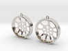 Double Seconds "void" steelpan earrings, L 3d printed 