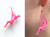 earrings "Swing girl" 3d printed 