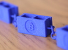Bitcoin Blockchain 3d printed Blue Strong & Flexible