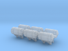 1:96 Life Boat Canister for ship side - set of 6 3d printed 