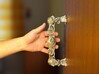 Dragon pull door handle 001 mirrored 3d printed dragondoorhandle no.1 - mirrored- 3D print
