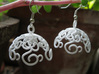 Flower Vine Jhumka - Indian Bell Earrings 3d printed 