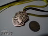 Hufflepuff House Crest - Pendant SMALL 3d printed Stainless Steel