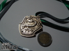 Slytherin House Crest - Pendant SMALL 3d printed Stainless Steel