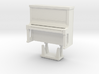 Piano With Bench - HO 87:1 Scale 3d printed 
