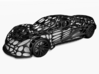 Hennessey Venom GT Cellular Wireframe 3d printed Rendered in Autodesk Maya
