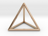 Tetrahedron pendant 3d printed 