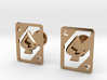 AceOfSpades cufflinks 3d printed 