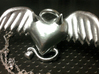 Evil Angel Heart Pendant 3d printed 