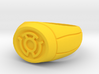 Yellow Lantern Ring 3d printed 