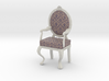 1:12 Scale Purple Damask/White Louis XVI Chair 3d printed 