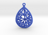 3D Printed Diamond Pear Drop Earrings 3d printed 