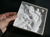 6'' Glacier National Park, Montana, USA, Sandstone 3d printed View of the underside of the model