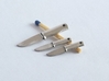 Bushcraft knives earrings 3d printed Earrings and pendant