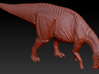 1/72 Parasaurolophus - Grazing 3d printed Zbrush render of sculpt