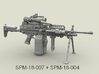 1/18 SPM-18-007 m249 MK48mod0 7,62mm machine gun 3d printed 