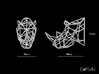 3D Printed Wired Life Rhino Trophy Head Medium 3d printed 