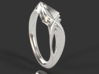 Pride Ring, Side 2 3d printed Initial Design - both rings shown