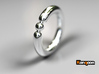 Bali Bania - Ballamond Ring 3d printed Polished Silver Preview