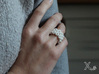 Cross-Stitches Ring 8.7 3d printed Cross-Stitches Ring white