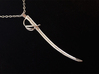 The Lieutenant - US Cavalry Saber Pendant 3d printed Polished Sterling Silver - Perfect for gifts