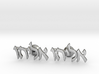 Hebrew Name Cufflinks - "Eliyahu" 3d printed 