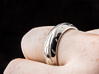 Motorcycle Tire Ring 3d printed Premium Silver
