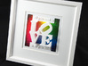 Love Is All You Need 3d printed "Love" in a standard 13 x 13 cm picture frame